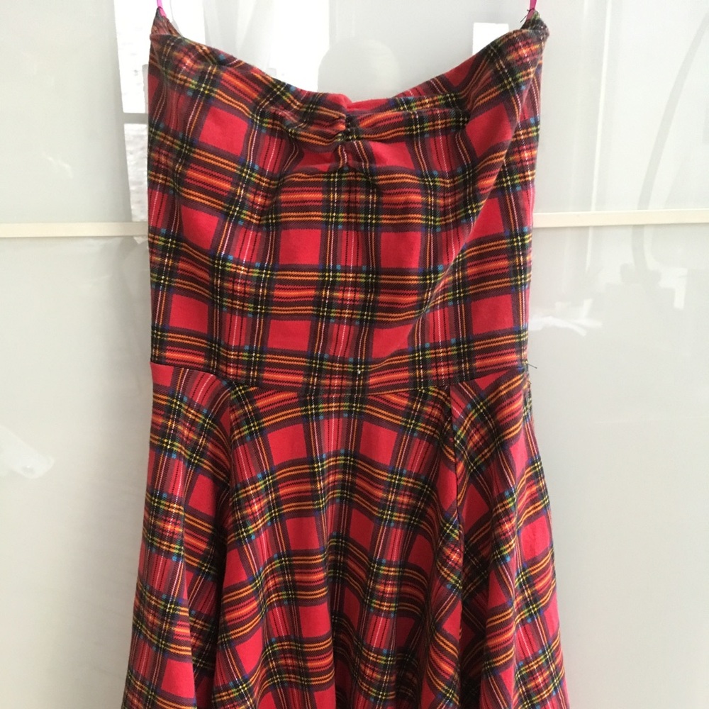 In search of Vintage betsey Johnson plaid Aline tube dress